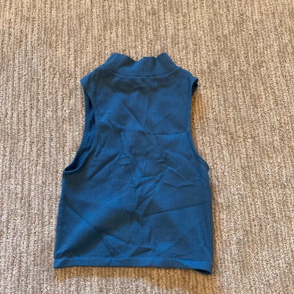 Zara blue knit top - Image 3