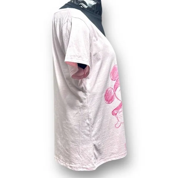 Disney 2XL Pink‎ Mickey Minnie Graphic Tee Cotton True Love Top Barbiecore Retro - Image 3