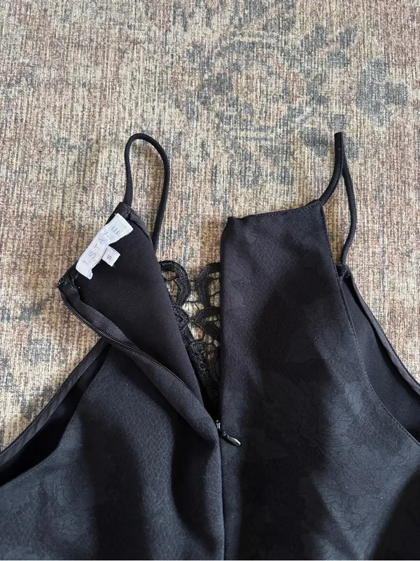 1. State Black Lace-Trim Peplum Camisole Size S - Image 9