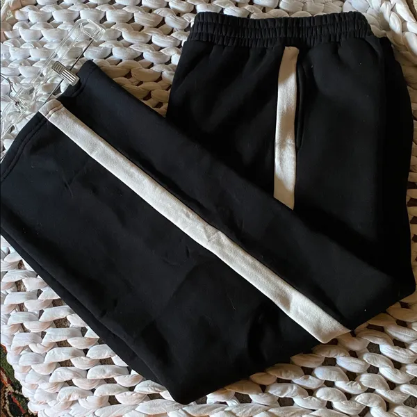 Black and White Tracksuit Set, Loose Fit - Image 6