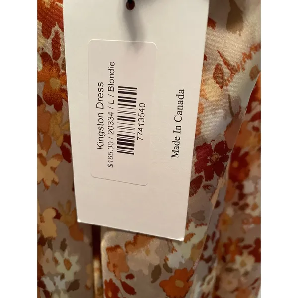 Park & Fifth Kingston Floral Print Satin Strappy Slip Dress Large NEW - Image 5