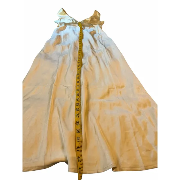 Yellow Satin Saints & Secrets Gown - Size S - Image 10