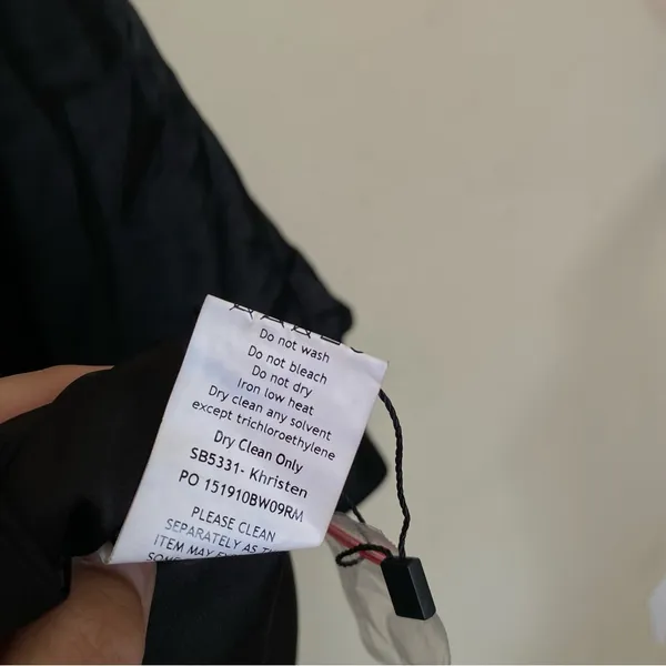 House of CB ‘Khristen’ Black‎ Satin Blouson Dress NWOT size XS - Image 6