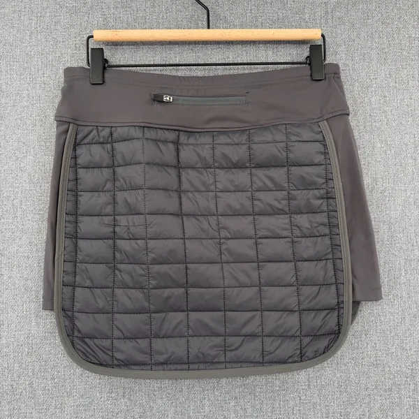 Little Donkey Andy Womens Padded Quilted Insulated Skirt Gray Small Running Golf - Image 2