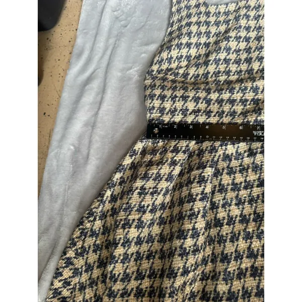 BCBGMAXAZRIA Unbranded Houndstooth Pinafore Dress SIZE M - Image 11