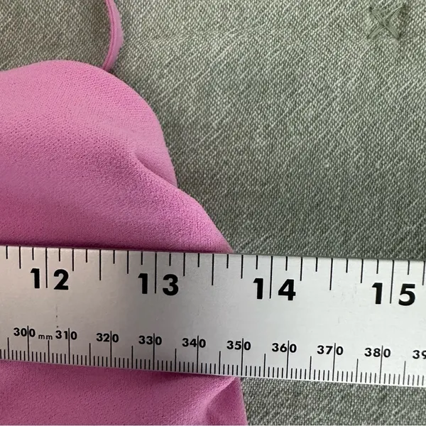 Abercrombie & Fitch Lilac Pink Asymmetrical Ruched Cut Out Midi Dress Size S - Image 7