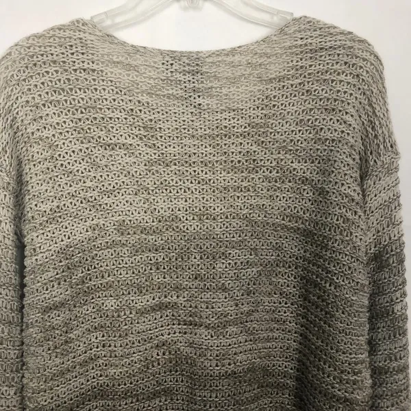 Quinn Open Knit Pullover Crop Sweater Brown - Image 9