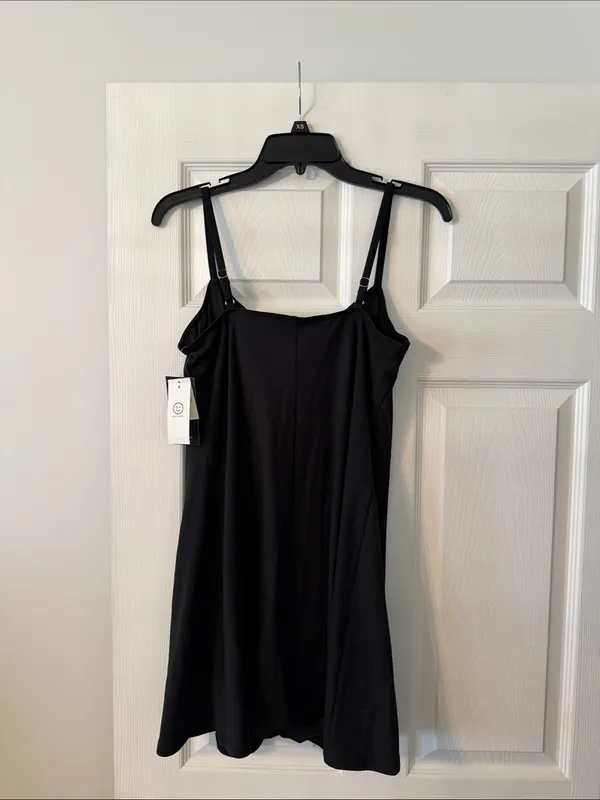 GILY HICKS Black Active Dress with Thin Straps adjustable brand new size L - Image 5