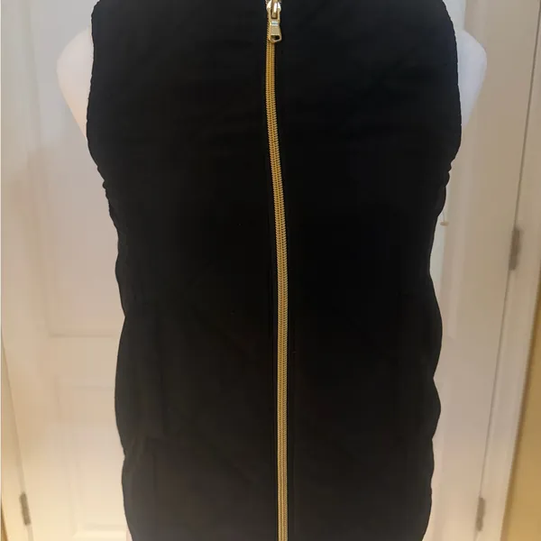 Black lightweight Quilted Junior XL Vest - Image 2