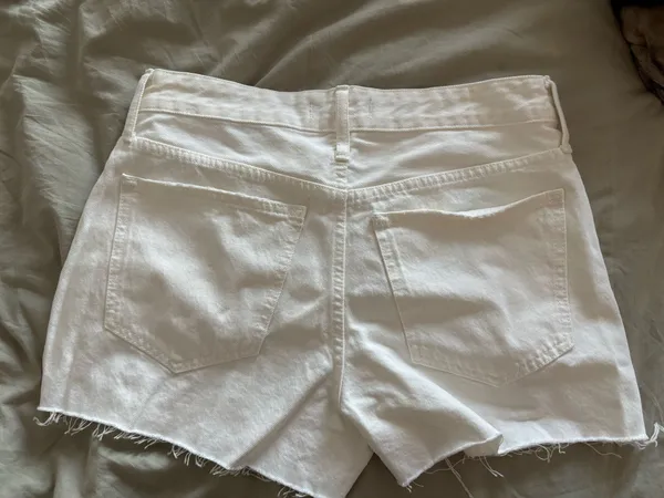 Madewell White Relaxed Denim Shorts - Image 5