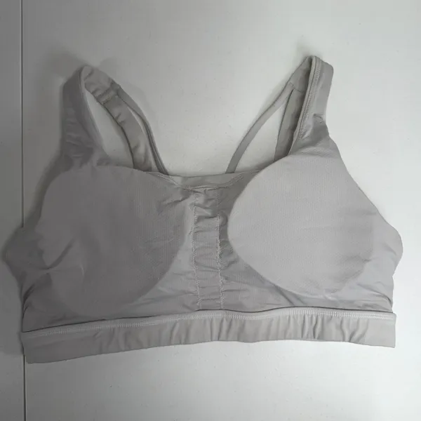 Athleta L Sports Bra Exhale A-C White Low Impact Support Soft Yoga Active 486376 - Image 6