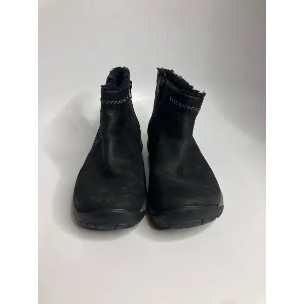 Merrell Ankle Boots Womens 8.5 Black Good Faux Fur Lined Leather J003616 - Image 2