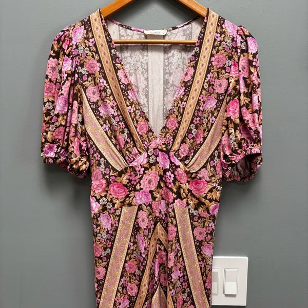 Spell & The Gypsy Enchanted Wood Dress in Rose Maxi M - Image 6