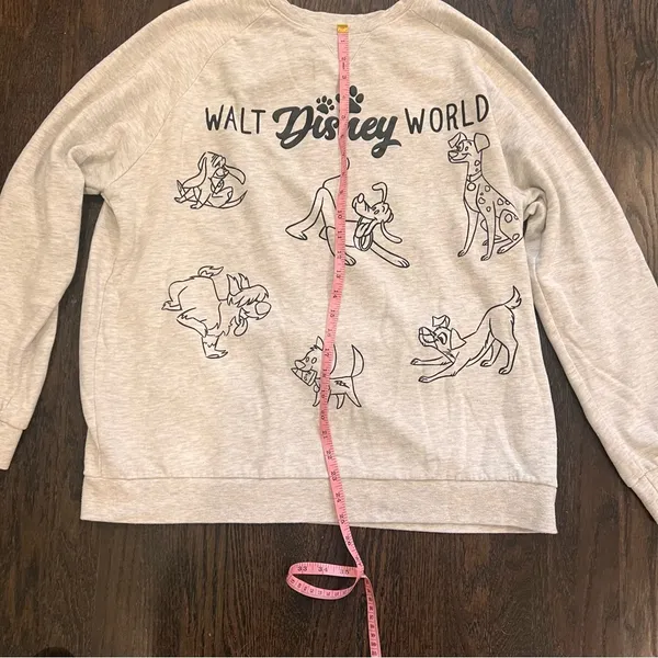 Disney Dogs Vintage Light Gray Character Sweatshirt - Image 5