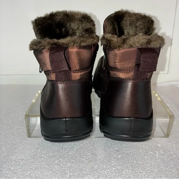 ❄️🥶Size:10 Brown Winter Cozy Boots with Durable Soles and Classic Design - Image 6