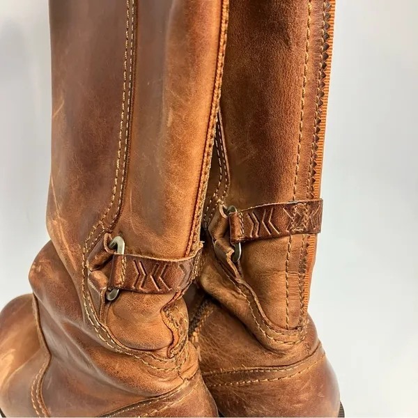 Teva Foxy Tall leather boots cognac leather size 6.5‎ - Image 10