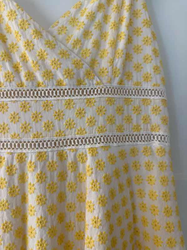 Miami Yellow flower dress - Image 3