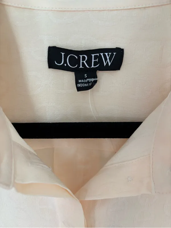 J. Crew Drapey Jacquard-Print Shirt Size Small NWT - Image 3