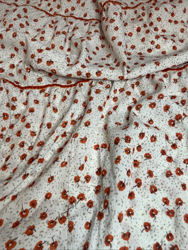 Nasty Gal Plant You See Maxi Dress, Size 4 Deep V-neck Floral Retro 70s Inspired - Image 3