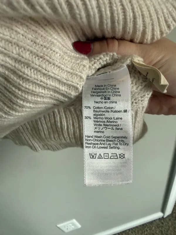 Madewell creme ruffle sweater  - Image 4