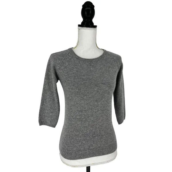 PURE Collection Cashmere Pullover 3/4‎ Sleeve Sweater - Image 3