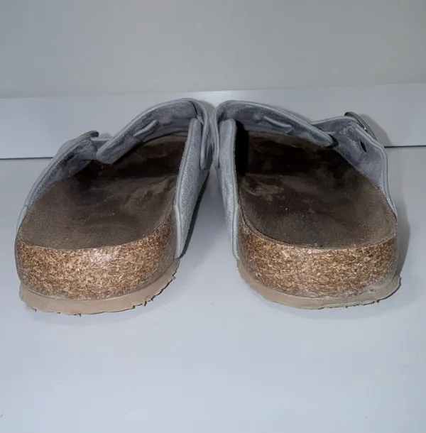 Maurices SuperCush Chloe Closed Toe Footbed Clogs Light Blue Buckle - Image 6
