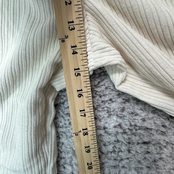 And Now This Corduroy Ivory Wide Leg Pants Sz 14 Minimalist Boho Scandi Academia - Image 8