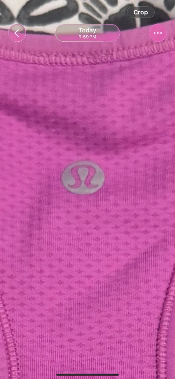 lululemon Purple Cropped Tank Size 6 - Image 4