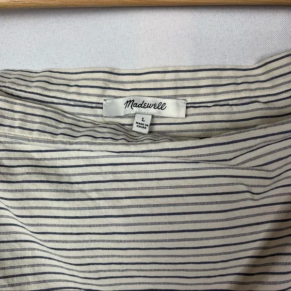 Madewell Jardin Off the Shoulder Long Sleeve Blouse L‎ - Image 6