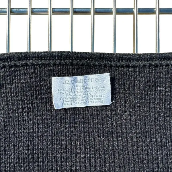 Liz Claiborne Black‎ Fringe Shawl - Image 3