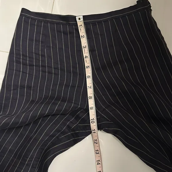 Ann Taylor Navy Striped Linen Suit - Image 8
