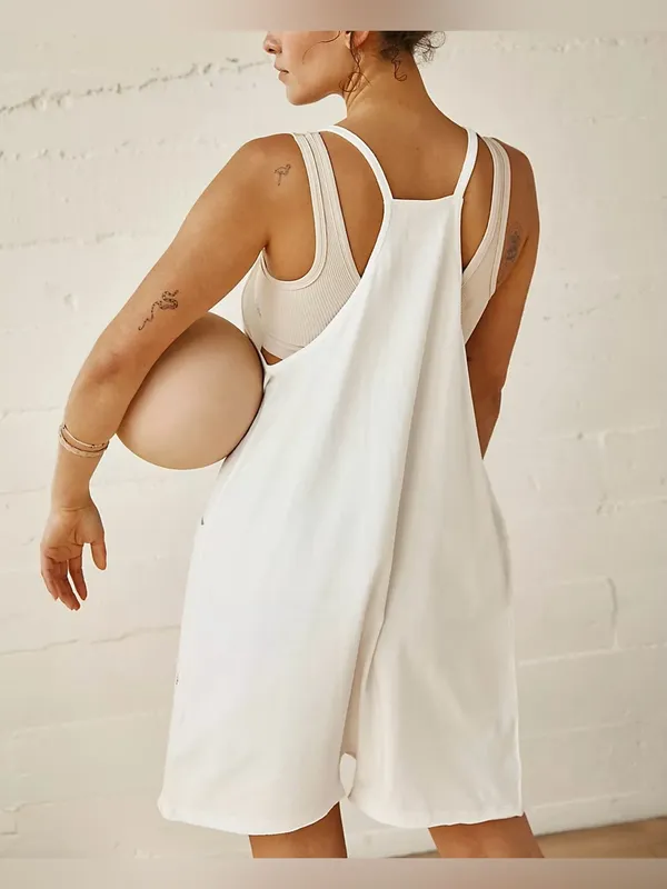 NWOT Free People FP Movement Hot Shot Romper - white - XS - Image 4