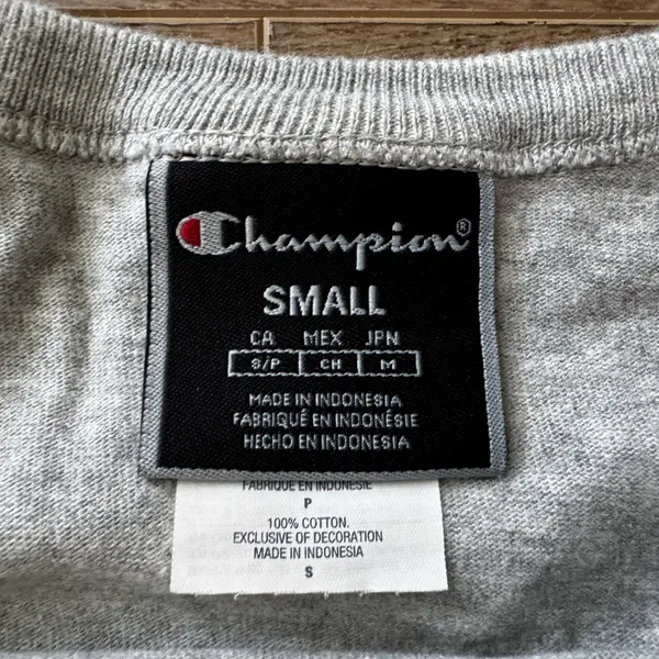 Champion Heather Grey Crop Top - Image 2