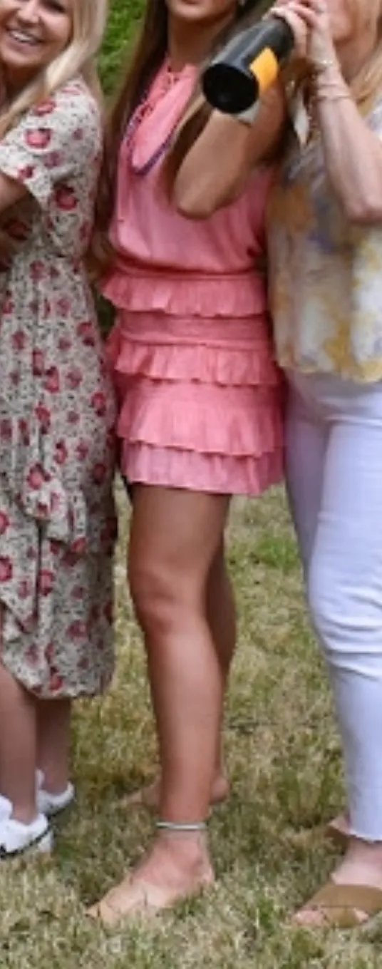 DO+BE Pink Tiered Mini Dress - Image 4