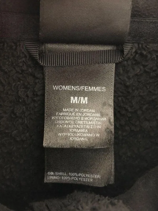 The North Face Womens Osito Jacket Plush Fuzzy Full Zip Pockets Black M - Image 5