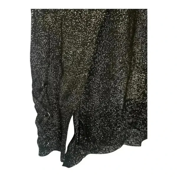Michael Kors Womens Black Metallic Sweater,‎ Medium - Image 3
