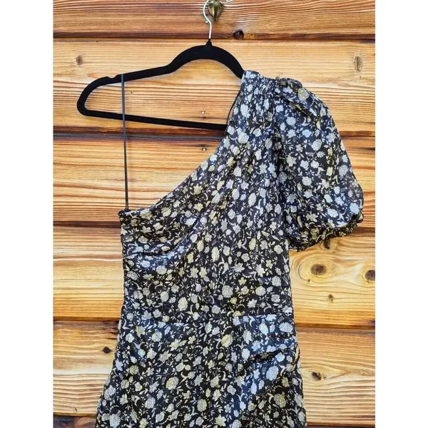 NWT ASTR Santorini Black One Shoulder Dress Size XS - Image 7