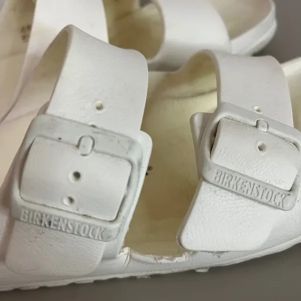 Birkenstock‎ Arizona EVA Sandal 40 US 9 White Waterproof Lightweight Slide Boho - Image 5