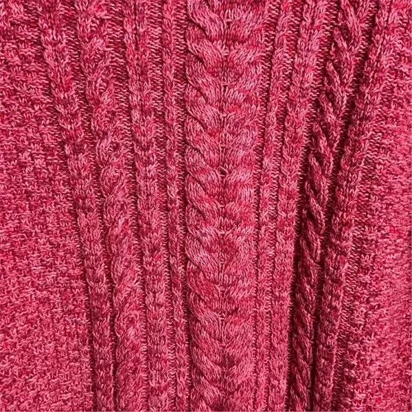 GAP Women's‎ Pink Cable Knit Pullover Sweater Size M Casual Fall - Image 11