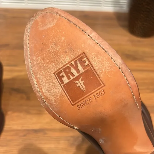 Frye Dorado Boots Womens 6 Brown Leather Slouchy 77580 - Image 10