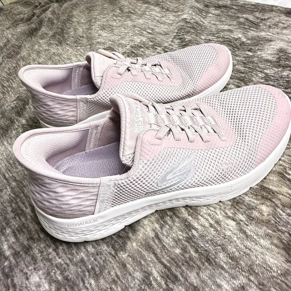Skechers Slip-ins Go Walk Flex Womens Fashion Sneakers in Mauve Size 8 - Image 3