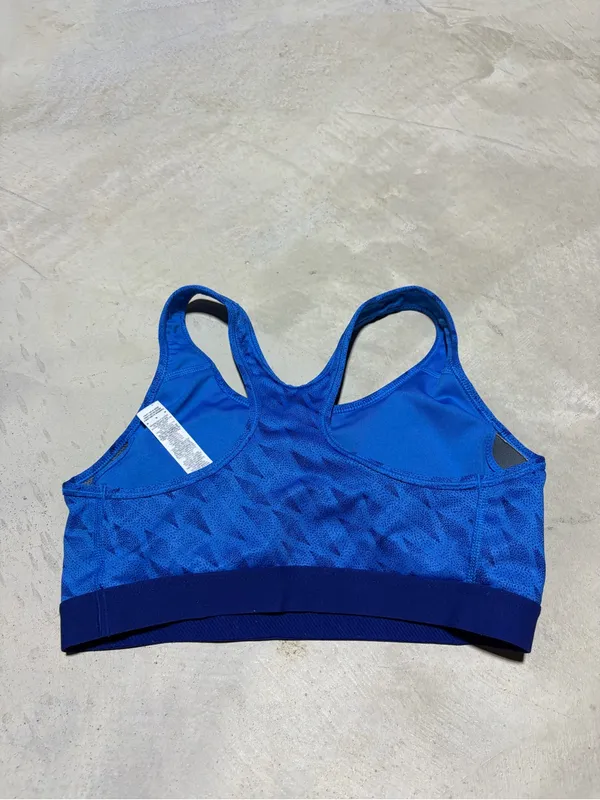 Nike Blue Racerback Sports Bra medium - Image 4