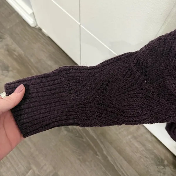 NWOT Sonoma Purple Knit Sweater - Image 4