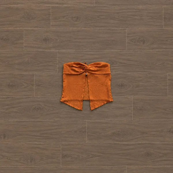 Princess Polly Orange Mani Twist-Front Tube Crop Top - Image 2