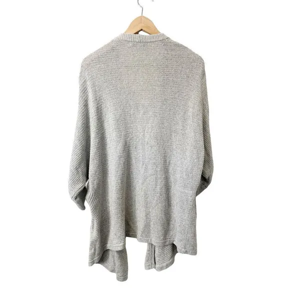 Madewell Seabank Heather Gray Open Front‎ Knit Cardigan Sweater Small - Image 3