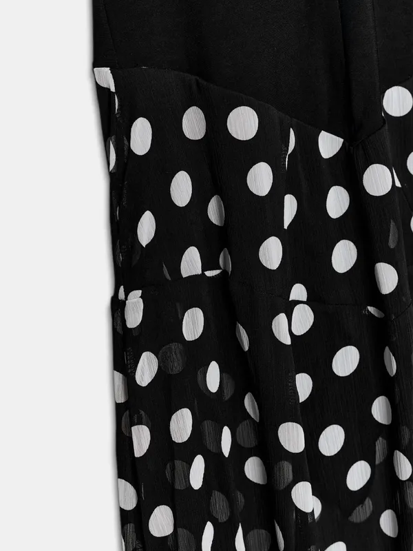 ZARA Polka Dot Combination Dress - Image 10
