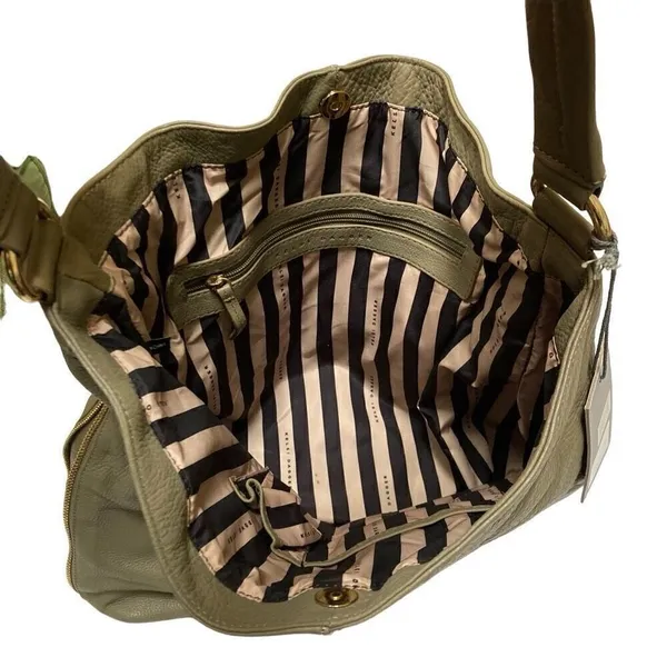 Kelsi Dagger McKenzie Sage Hobo Pebble Leather Shoulder Tote‎ Bag Green NEW*￼ - Image 8