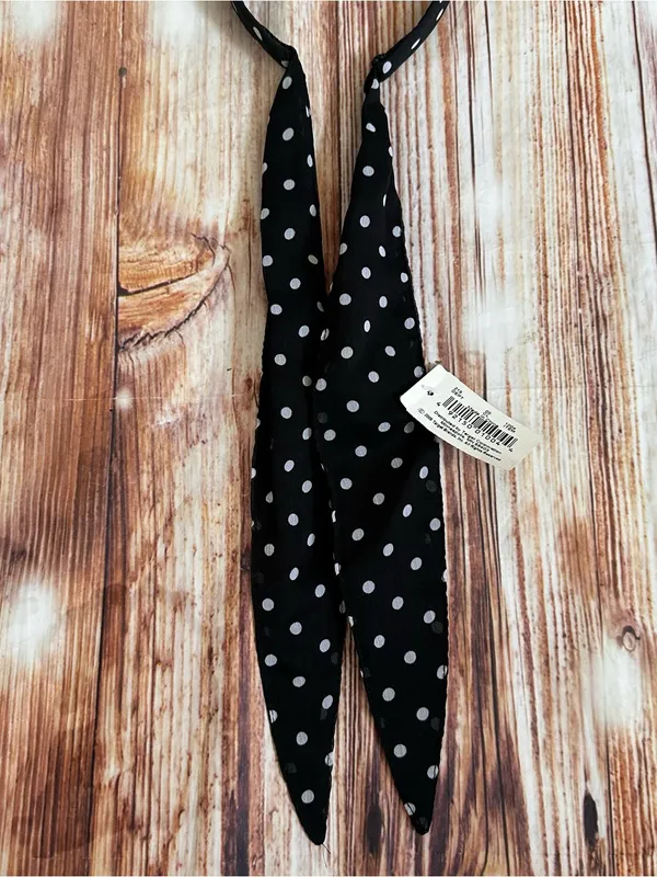 Vintage Target Retro Black Polka Dot Scarf Tie Headband NWT - Image 6