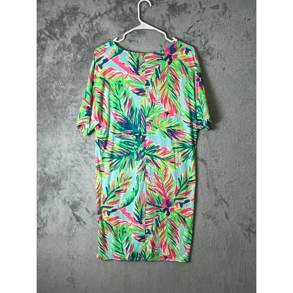 Lilly Pulitzer Island Time Lindley Caftan Shift Dress Small Tropical‎ Resort - Image 3