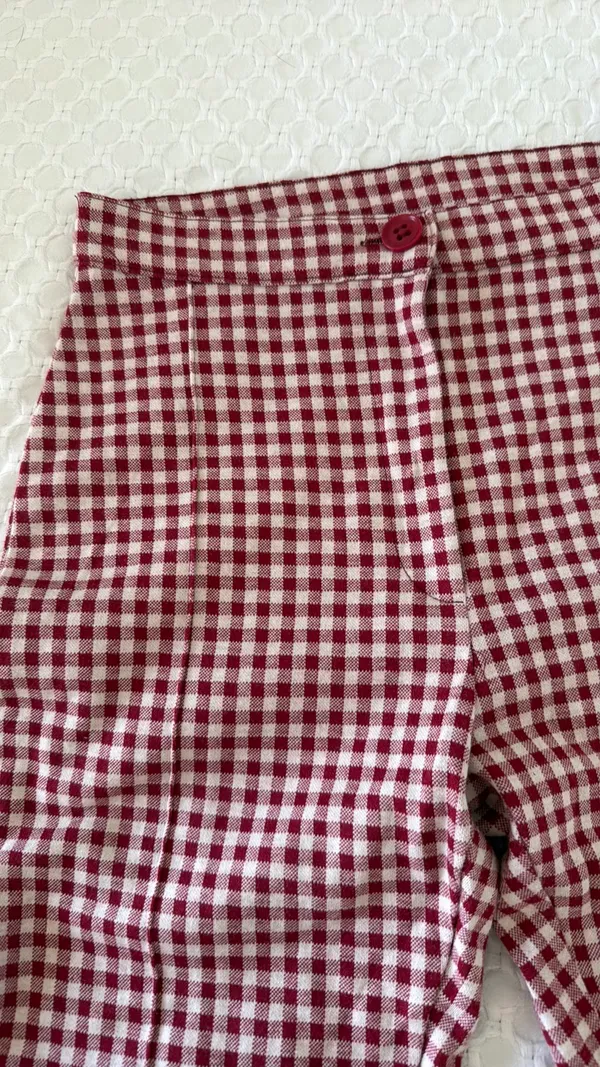 Free People Gingham Pants Skinny - Image 3